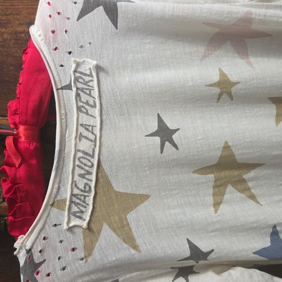 Magnolia Pearl Starry Night Dress - Cream, Grey, And Tan - Picture 5 of 5